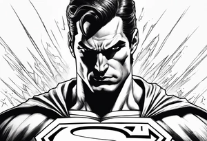 evil superman that will cover up inside of forearm tattoo idea