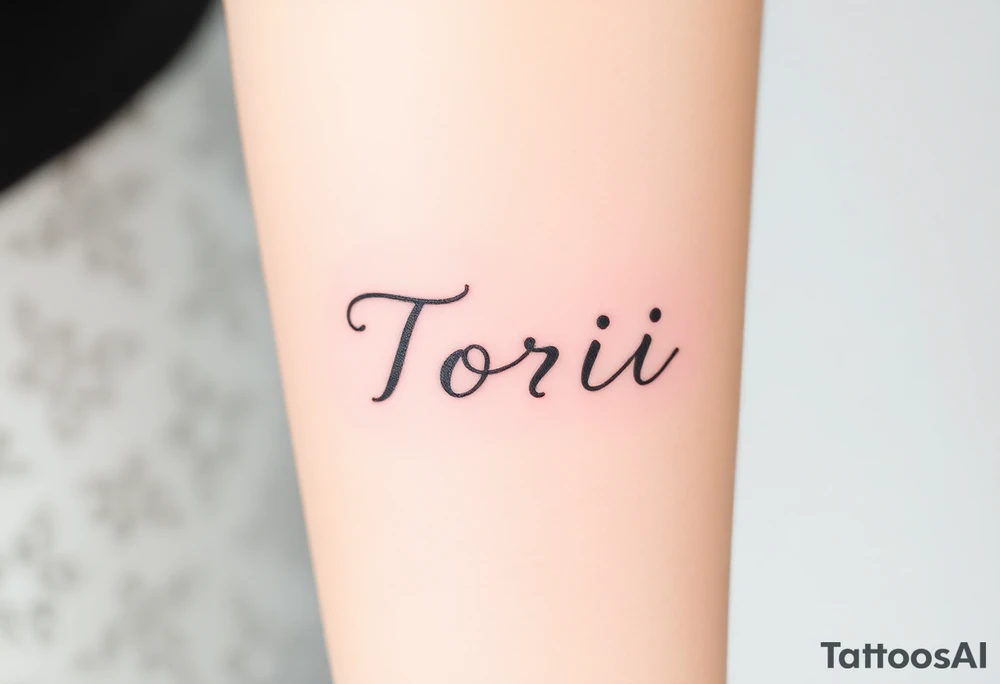 Tori tattoo idea