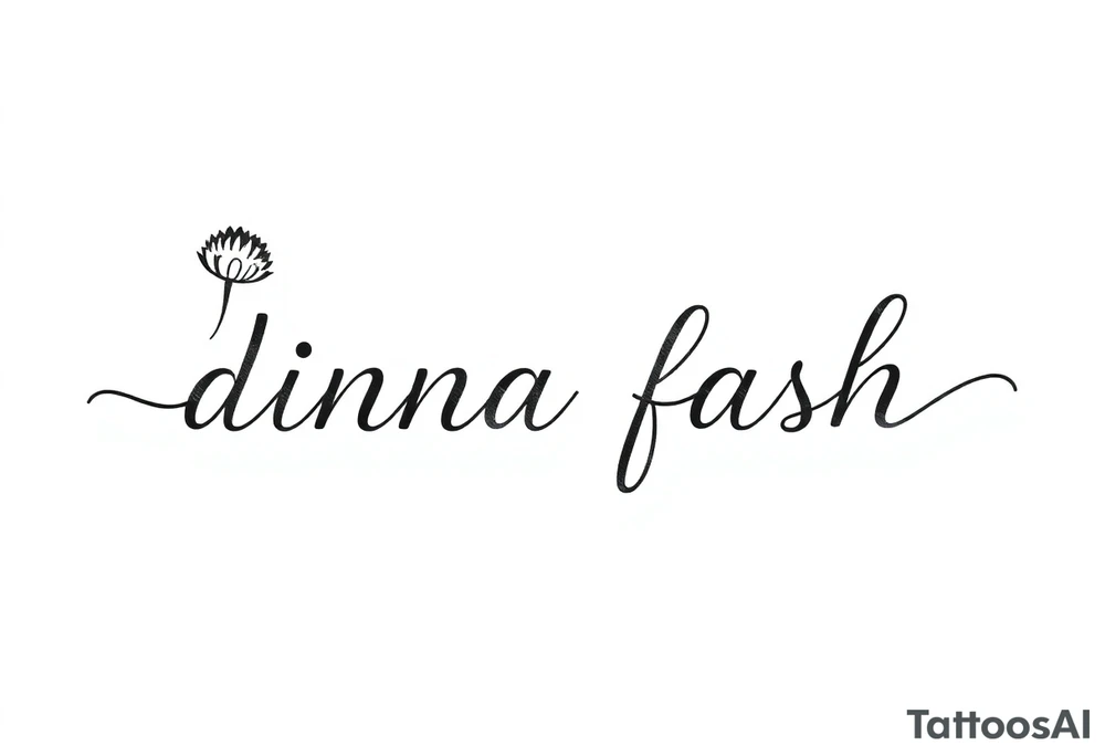 minimalist simple for hand thistle with dragonfly text : dinna fash tattoo idea