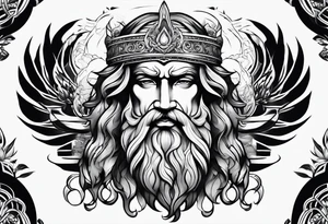 Greek god tattoo idea