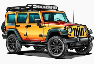 Jeep commander tattoo idea