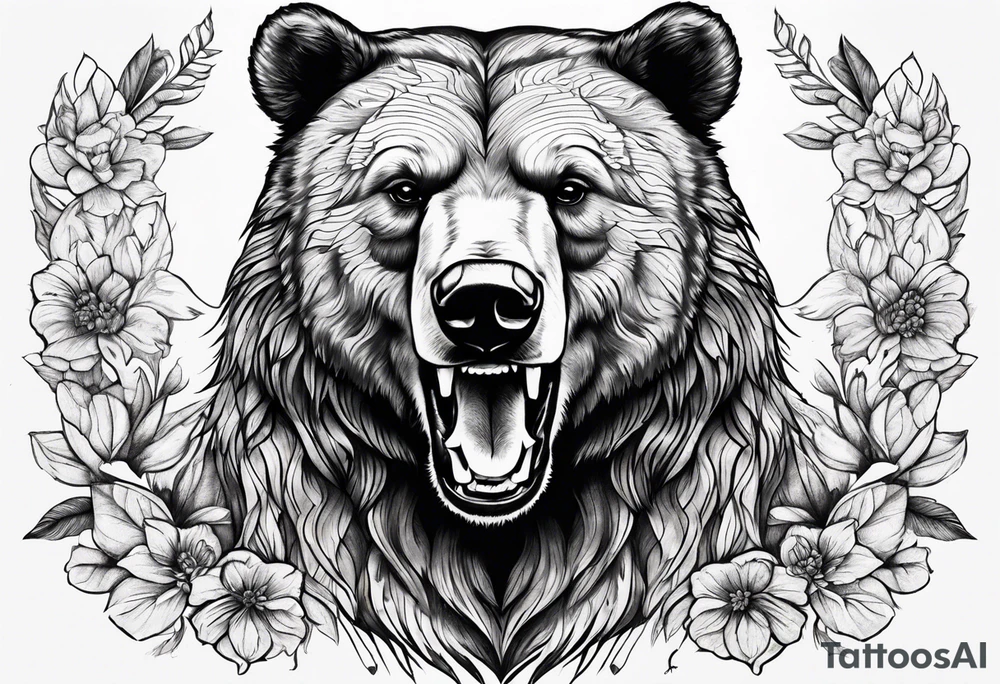 Dancing bear tattoo idea