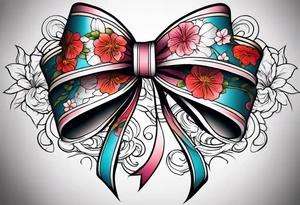 Sexy bows tattoo idea