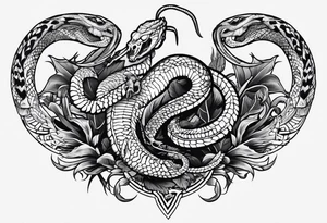 dead serpent, and dead scorpion. Killed by a cross tattoo idea