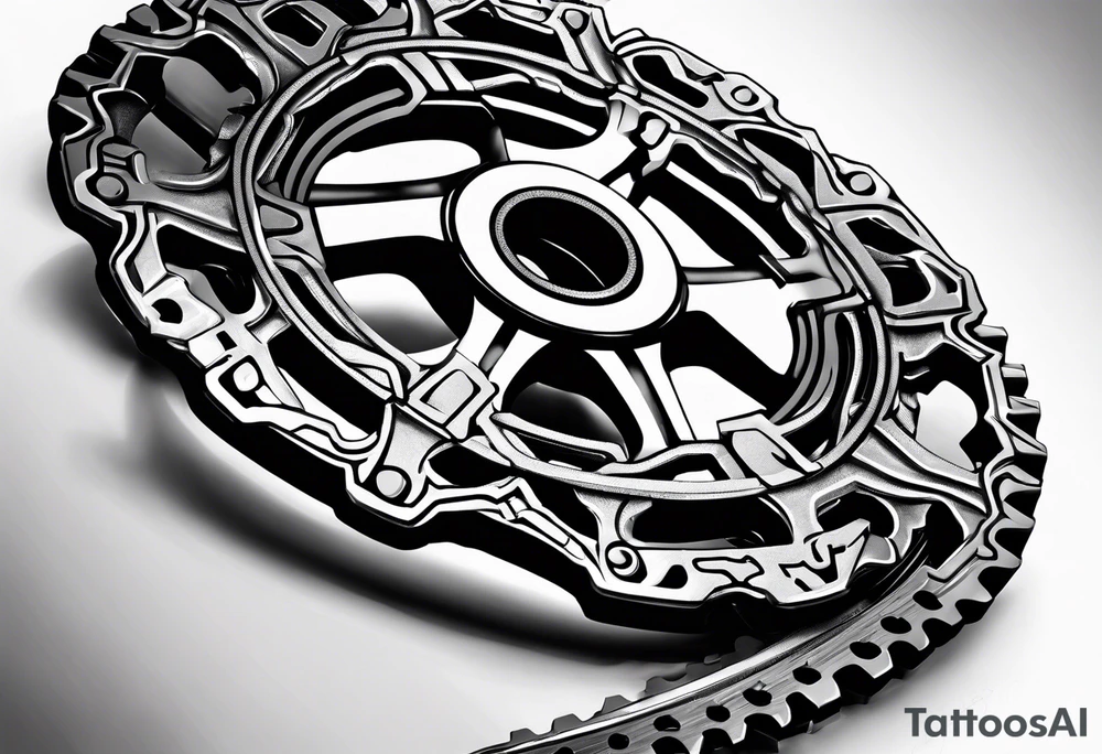 bicycle chain rings tattoo idea