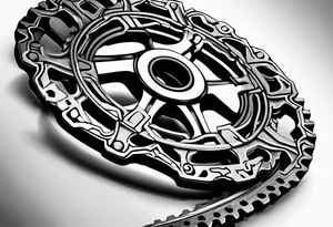 bicycle chain rings tattoo idea