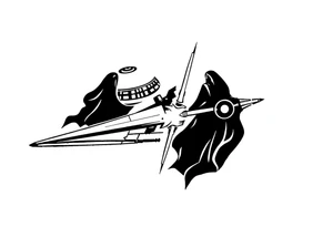 jedi vs sith star ship tattoo idea