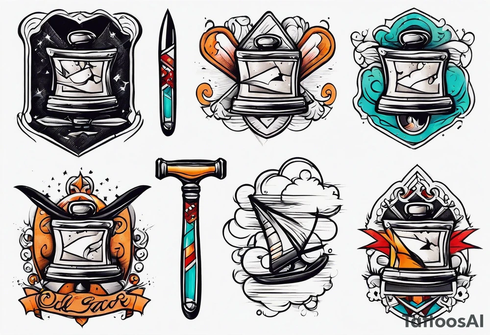 old 
razor tattoo idea