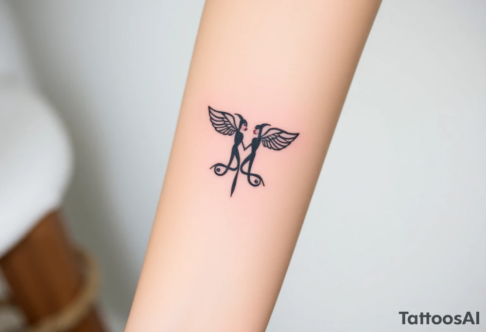 Gemini zodiac sign tattoo idea