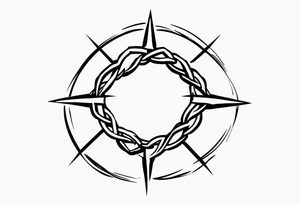 crown of thorns tattoo idea