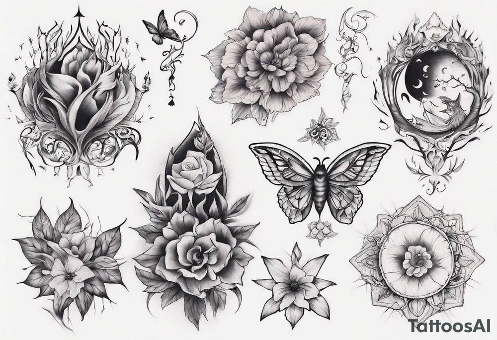 I want one tattoo for my back. Im woman that likes nature, fine line tattoos, some colors but not dark tattoos tattoo idea