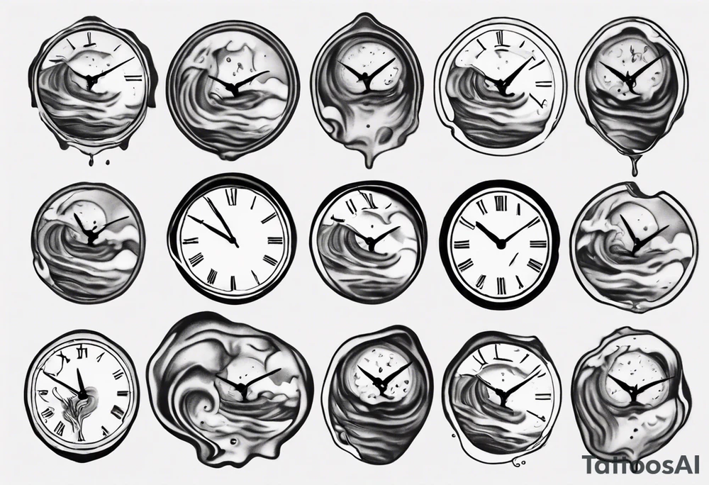 Melting clock. tattoo idea