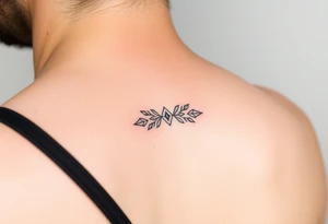Simple minimalist feminine tattoo small line art on arm tattoo idea