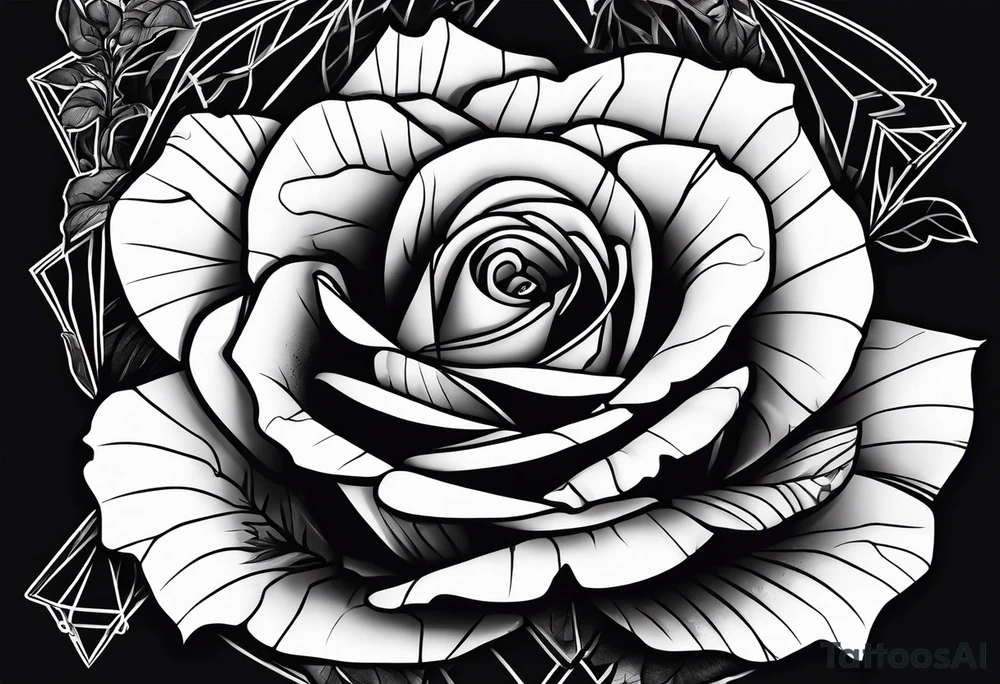 Dead rose with a depression quote tattoo idea