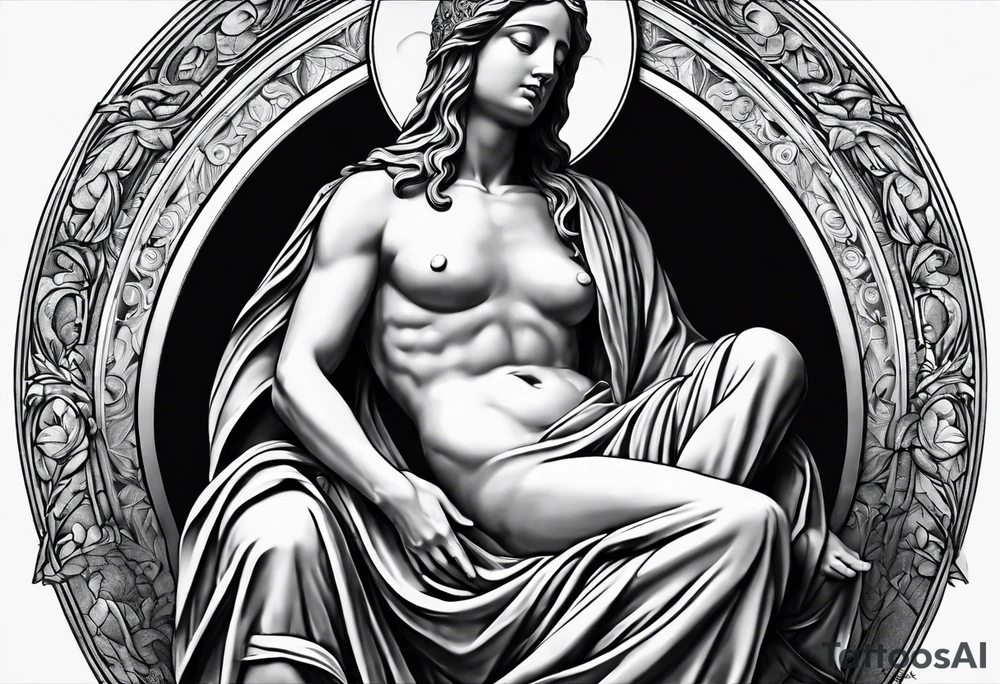 Pieta statue. tattoo idea