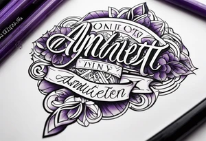 Amethyst tattoo idea