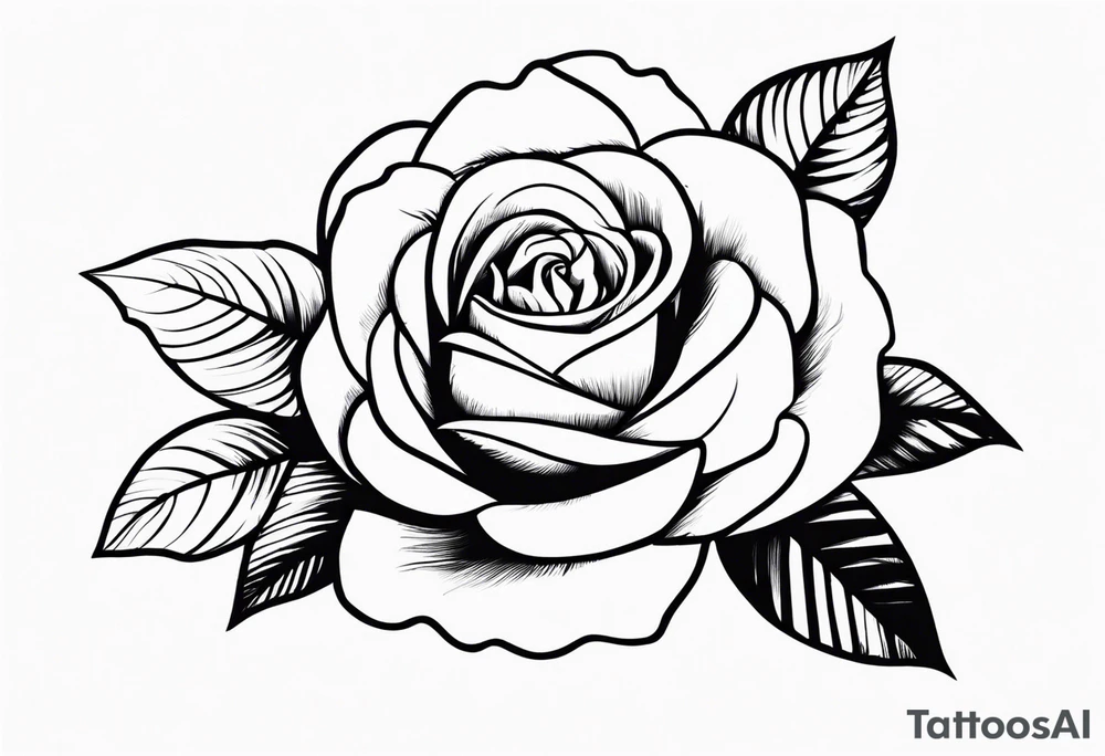Rose tattoo tattoo idea