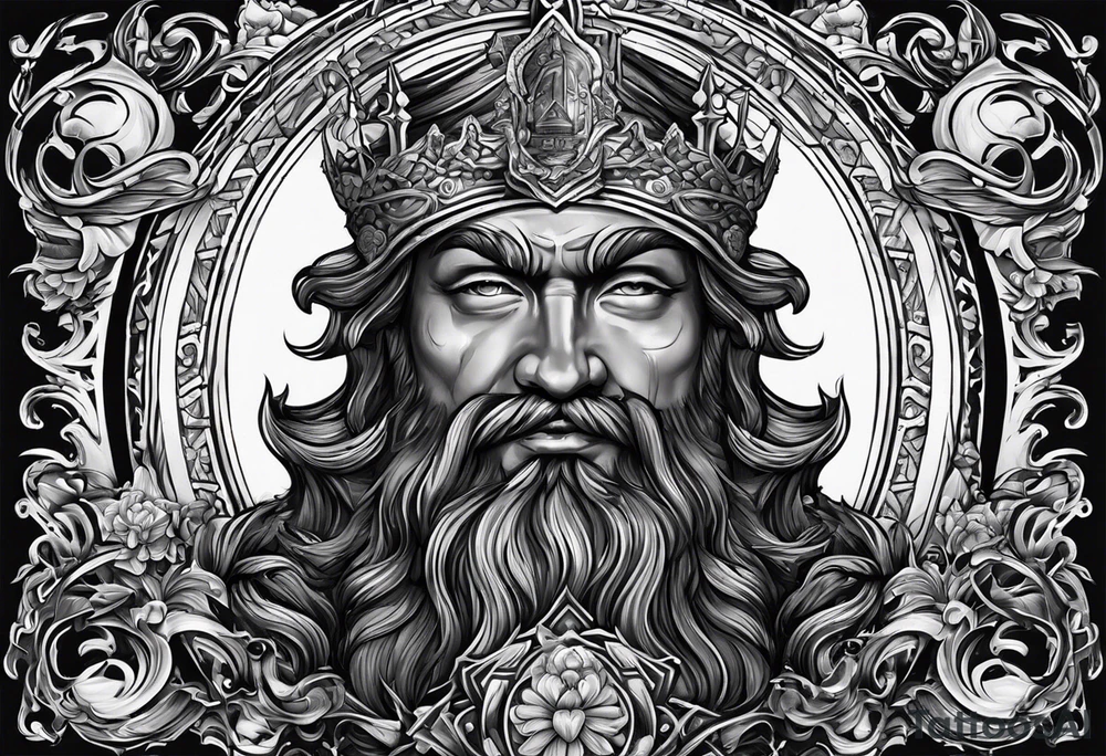 idea of pain for glory in life, discipline and catholic religion. Tattoo on the back tattoo idea