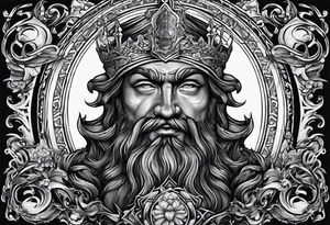 idea of pain for glory in life, discipline and catholic religion. Tattoo on the back tattoo idea