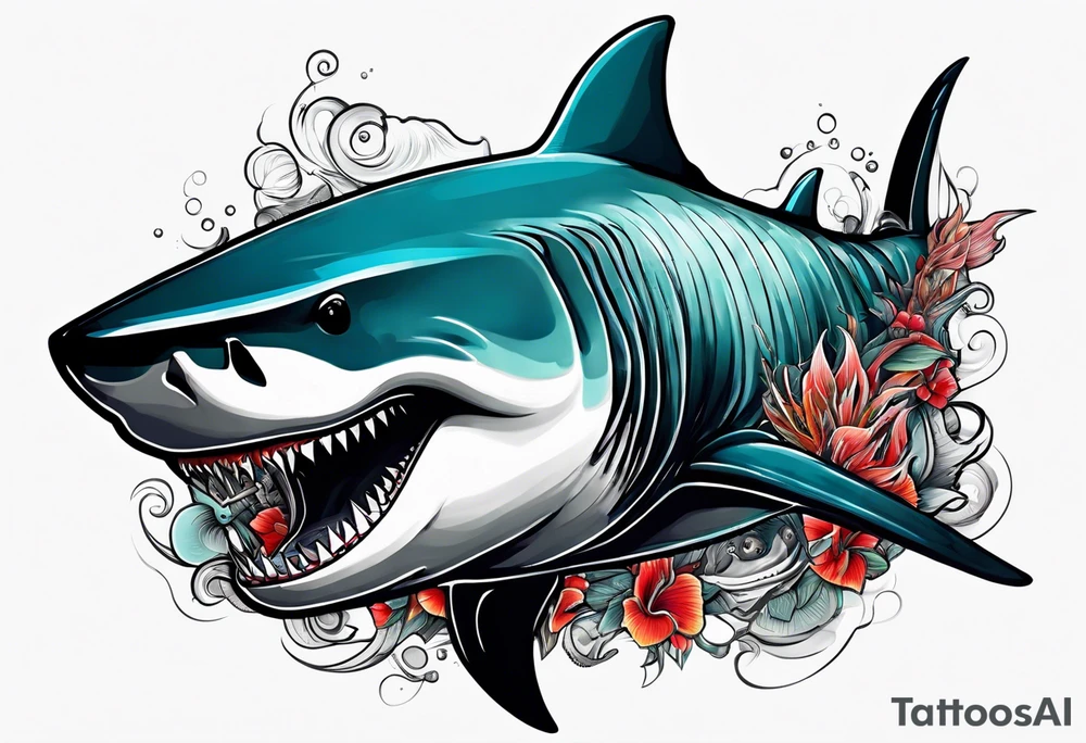 Megalodon tattoo idea