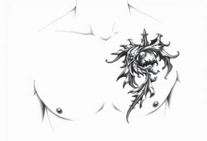 ナガ right chest tattoo idea