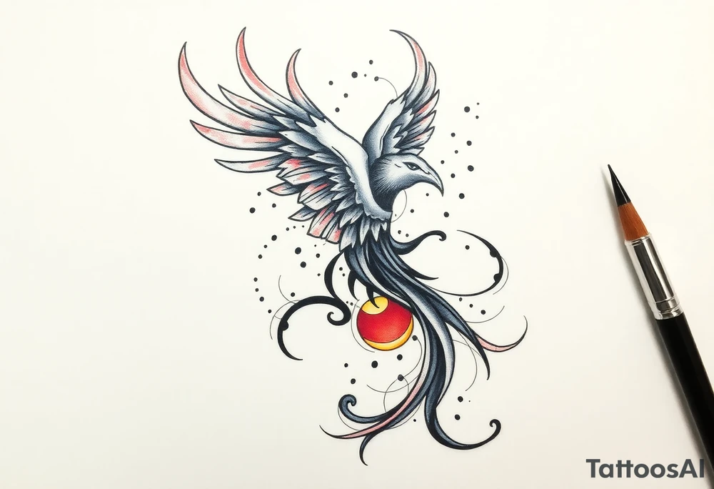 A tatuagem deve expressar força, liberdade e conexão com a multiplicidade da vida, incorporando elementos abstratos e fluidos, com linhas que sugiram movimento e transformação contínua. Evite clichês e busque um design original e significativo. Utilize técnicas de miimalismo, pontilhismo e aquarela. tattoo idea