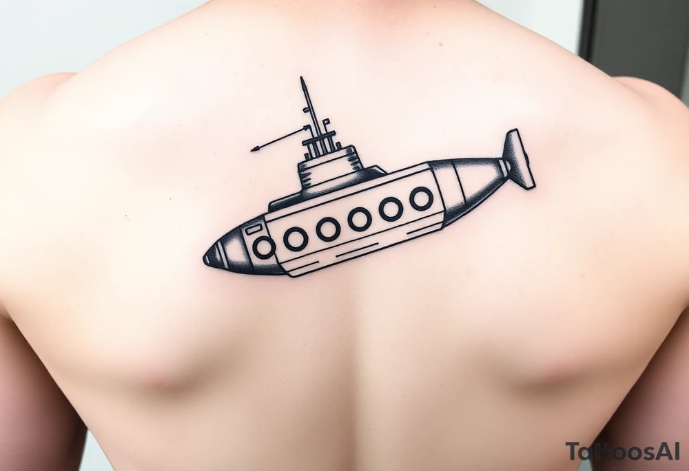 Submarine in a bottle tattoo idea