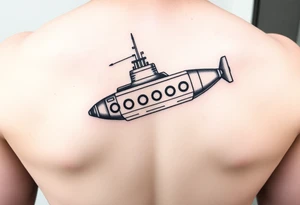 Submarine in a bottle tattoo idea