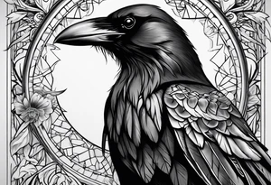 Crow medicine tattoo idea