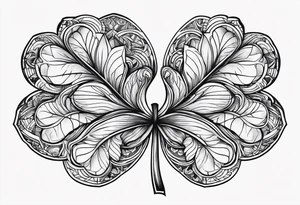 four-leaf clover tattoo idea