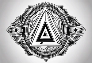 Valhalla  sword shield axe Valknut lightning tattoo idea