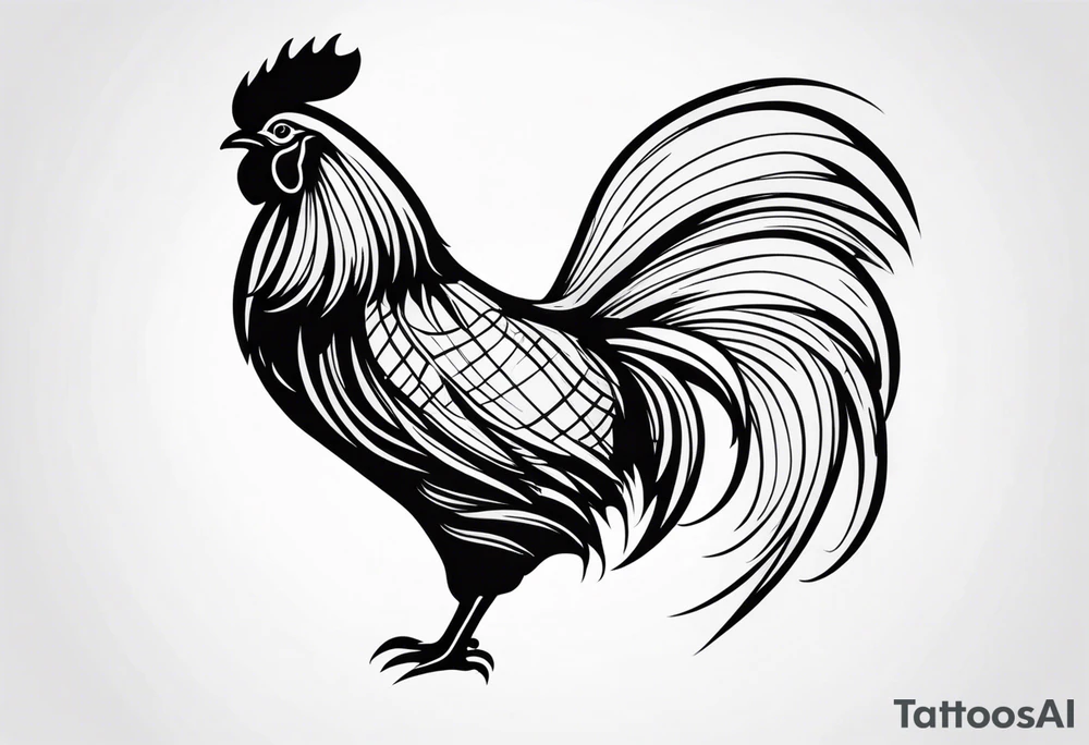 rooster tattoo idea