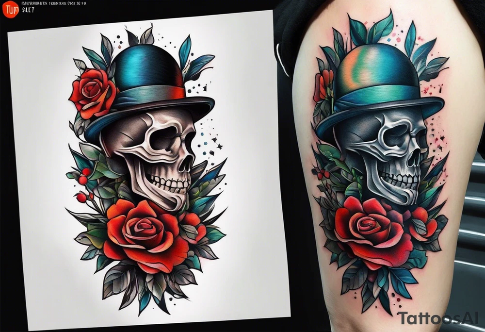 Knee tattoo tattoo idea