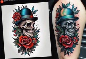 Knee tattoo tattoo idea