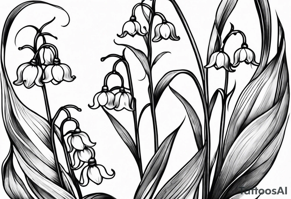 Lily of the valley tattoo idea