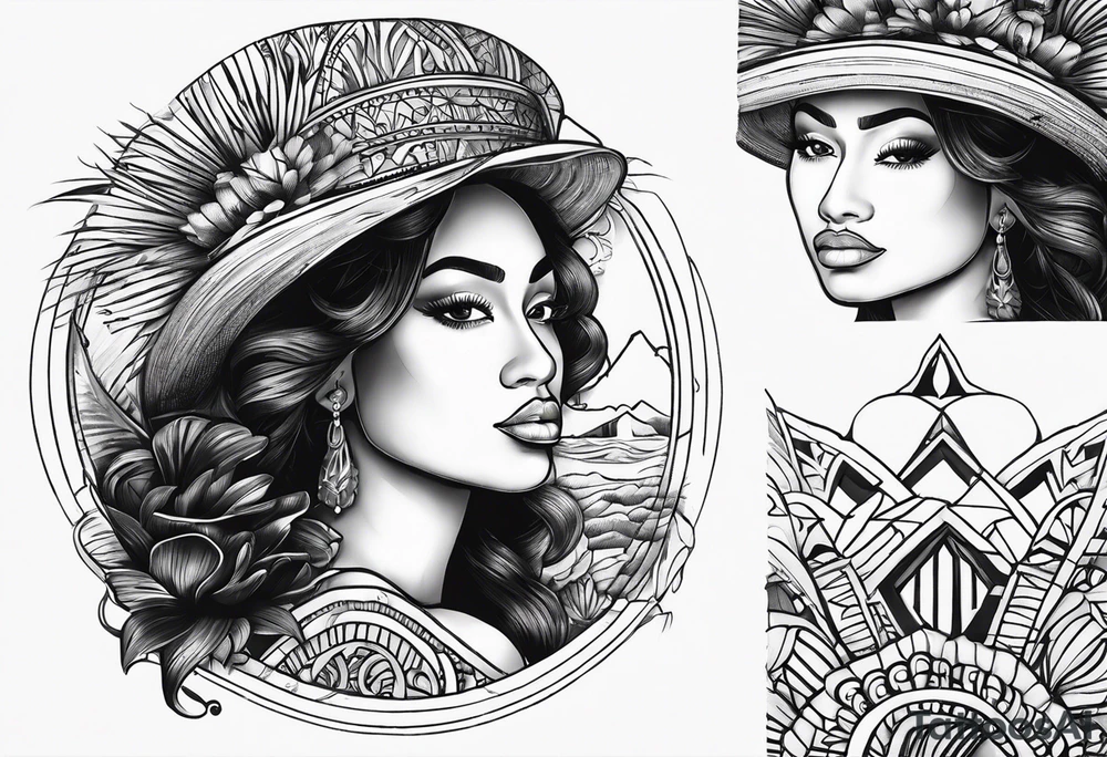 Guadeloupe Island tattoo idea