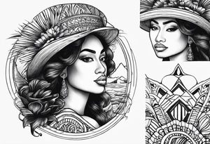 Guadeloupe Island tattoo idea