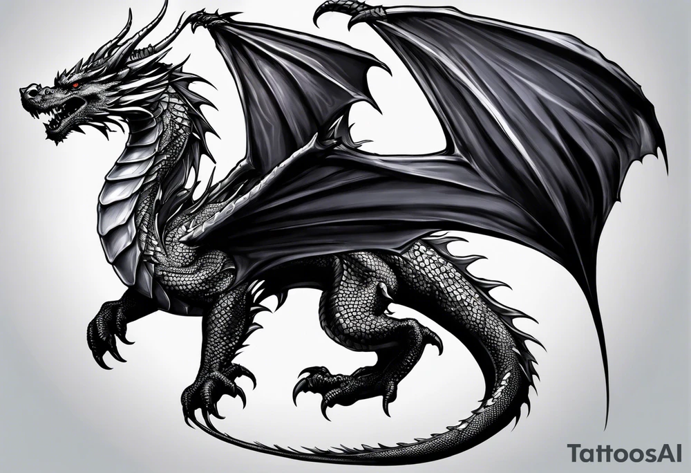 dragon rider tattoo idea