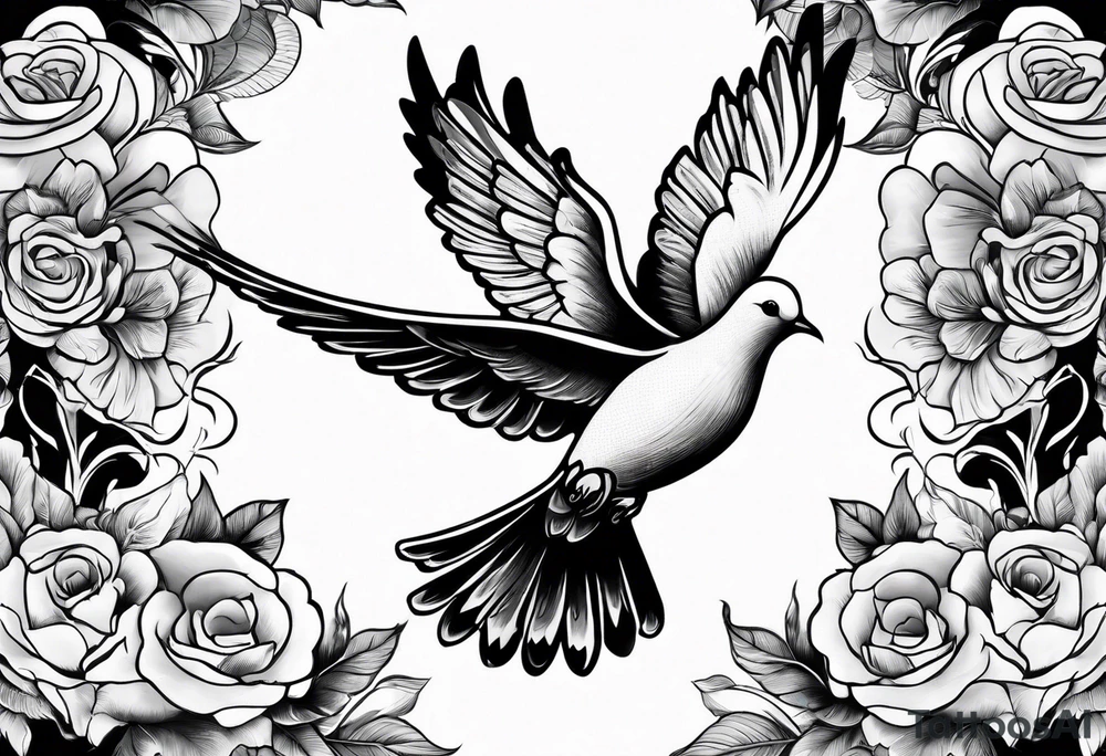 religious leg sleeve with nature, doves, clouds tattoo idea religious leg sleeve with nature, doves, clouds tattoo idea
