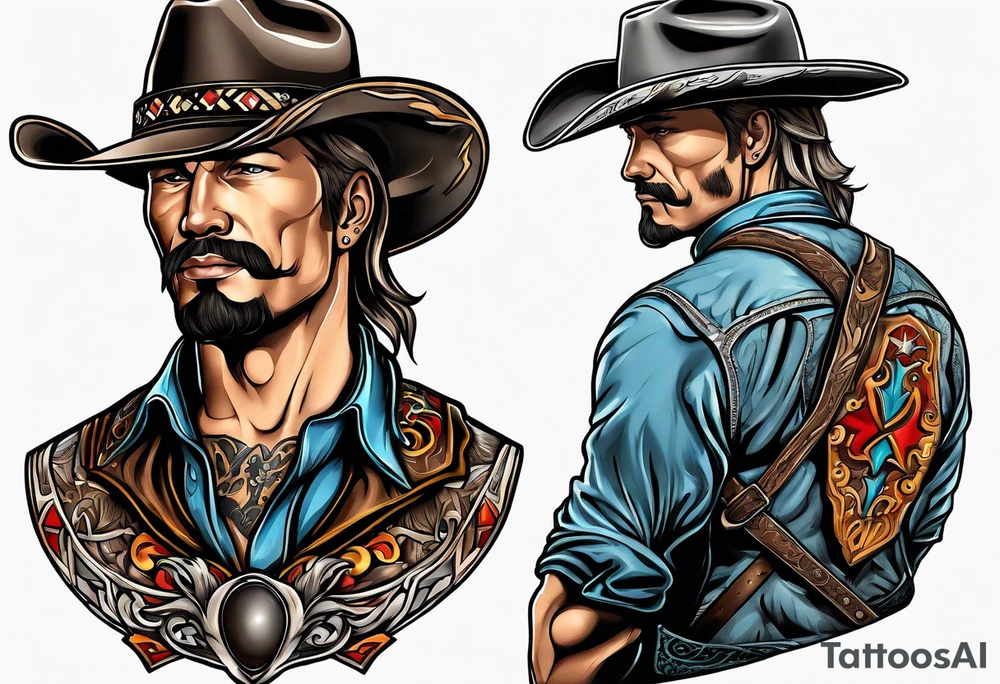 Cowboy tattoo idea