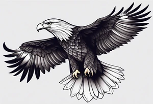 Eagle on hand detailed to fit the whole thing tattoo idea