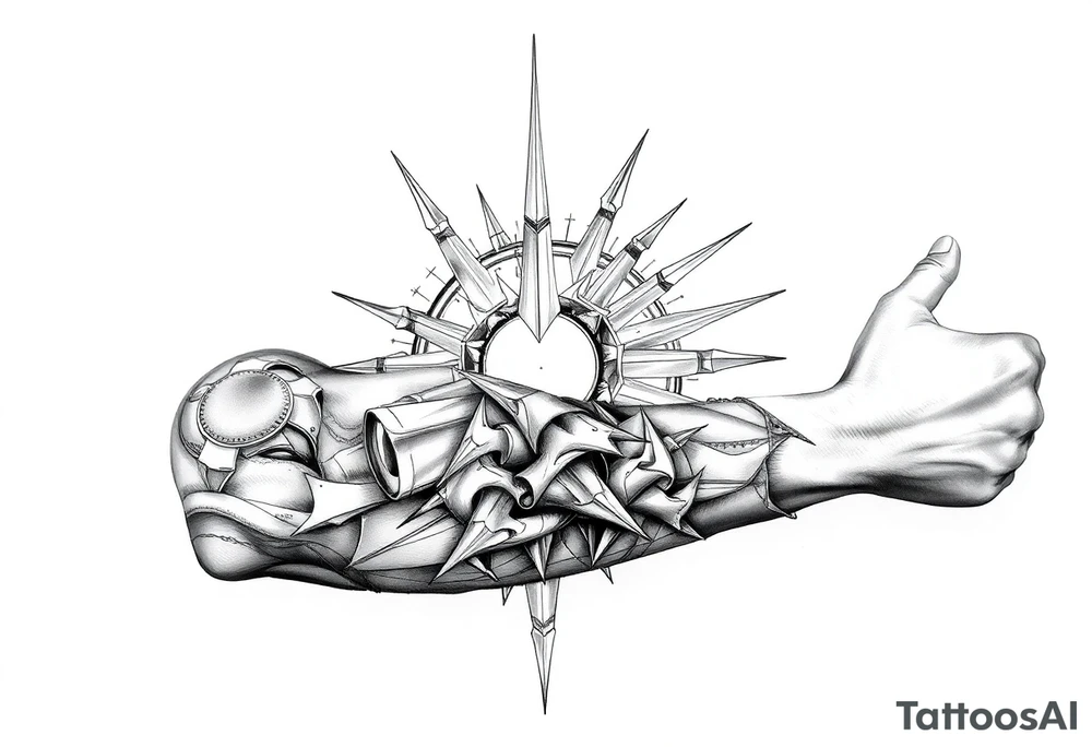 Symbol of a chaotic life with mental health struggles tattoo idea