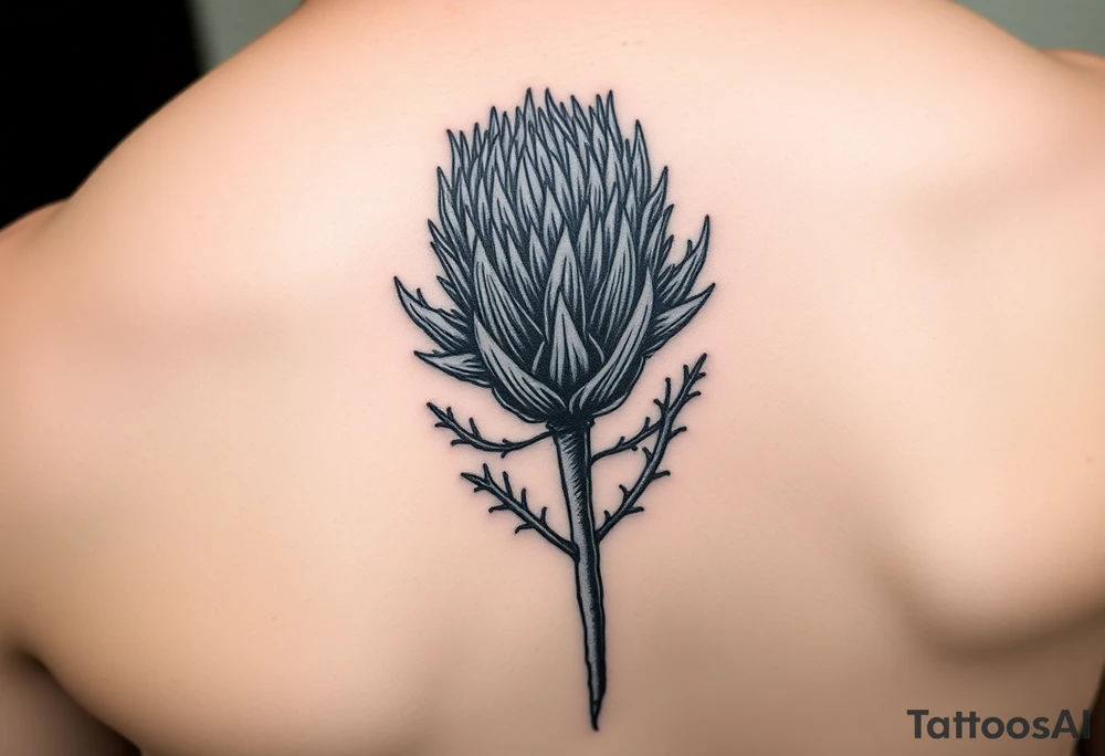 Scottish thistle tattoo idea