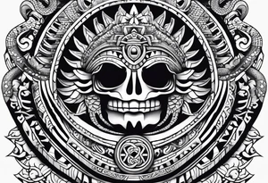 aztec snake tattoo idea