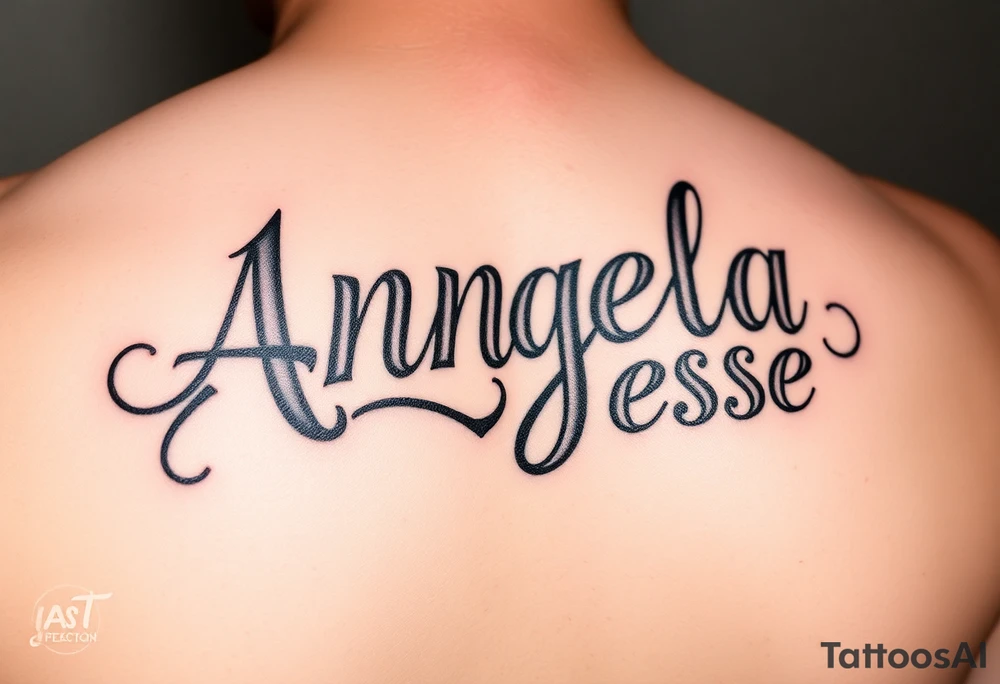 The name Angela and Jesse Combined tattoo idea
