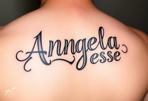 The name Angela and Jesse Combined tattoo idea