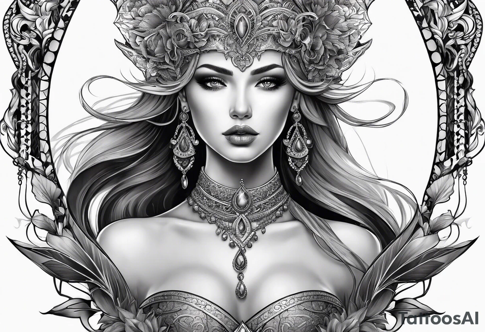 Elfe mit spitzen ohren tattoo idea