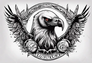 vulture
classic tattoo style tattoo idea