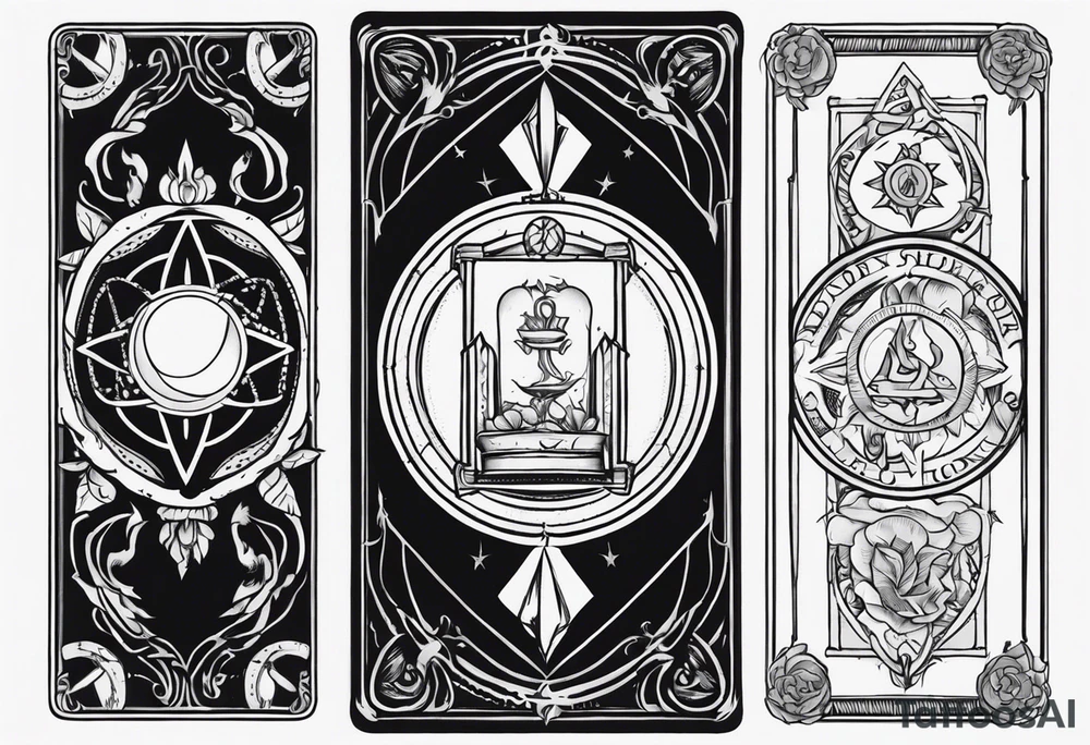 Deadly sin Greed tarot card tattoo idea