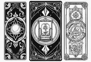 Deadly sin Greed tarot card tattoo idea